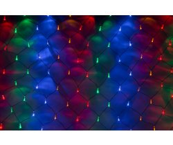 LED-SNL-C-100L-1*1.5M-240V-M/BL Гирлянда Сеть 1*1.5м мульти LED/черный провод/контроллер соединяемая