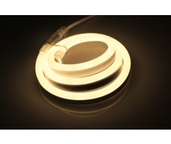 LN-220V-2835-120P-WW  Световая гирлянда Гибкий неон LED NEON FLEX белый теплый, 8х18мм. 