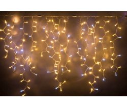 LED-RPL-512-4X1M-240V-WW+W Flash-холодный белый,  белые теплые светодиоды на прозрачном проводе
