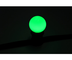 LED G45-E27-24V-G  LED лампа Е27  для Гирлянды Белт-лайт, зеленый  цвет свечения. Neo-Neon