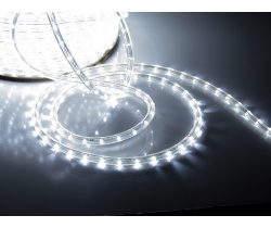 LED-DL-2W-100M-2M-240V-W Светодиодная гирлянда дюралайт, фиксинг, белый, D13мм, 36LED/метр, IP65, кр