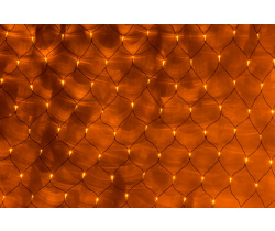 LED-SNL-288-2*2M-240V-Y/BL  Гирлянда Сеть 2*2м,  желтые LED/черный провод, соединяемая. Neo-Neon