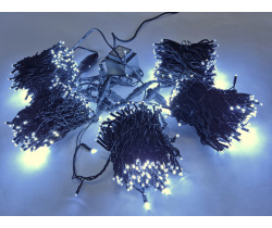 LED-PLS-200*5-20M*5-24V-W/BL-F(W) Flash LED гирлянда Спайдер 5*20м 24V, белые LED/черный провод