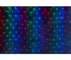LED-XG-288-2*2M-230V-S Световая Гирлянда Сеть 2*2м, мульти LED/черный провод, соединяемая Flesi