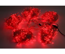 LED-PLS-200*5-20M*5-24V-R/C-F(R) Flash LED гирлянда Спайдер 5*20м 24V, красные LED/прозрачный провод