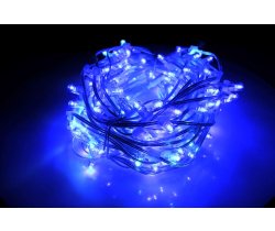 NEW!!! LED-LP-200-30M-12V-B-F(W) Гирлянда клип-лайт синие LED/белый Flash, 30м, колпачок, транс. 