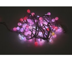 LED-PLR-100-15M-25MM-240V-RGB/WH-W/O (Fast) LED гирлянда 15м, 240V, IP65, Мульти LED/Шарик 2,5см