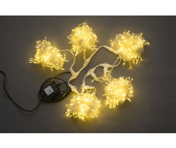 LED-PLS-200*5-20M-24V-WW/C-F(WW) 5 нит белый теплый c белым теплым FLASH на прозр. пров. 