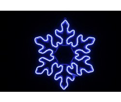 LED-XM(SN)-2D-CK004-240V-B-30 Снежинка из леднеон-флекса 70*70 см, синяя