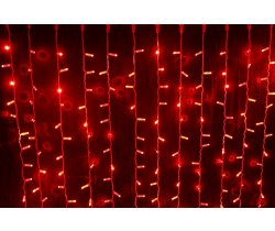 LED- PLS-3720-240V-2*3М-R/WH-F красные светодиоды/белый провод, Световой занавес Flash 2*3м. Neo-Neo