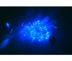 LED-PLS-200-20M-240V-B/C-F(B) W/O синий/синий флэш на пр. проводе (без силового шнура)С КОЛПАЧКОМ