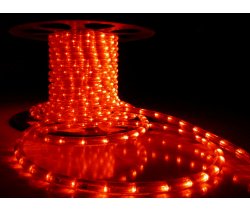 LED-XD-3W-100M-240V Светодиодная гирлянда дюралайт чейзинг, красный, D13мм, 36LED/метр, IP54, кратно
