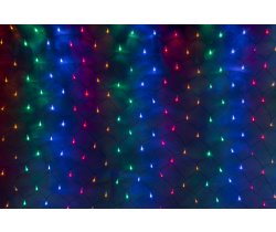 LED-XG-288-2*2M-230V-S Световая Гирлянда Сеть 2*2м, мульти LED/черный провод, соединяемая Flesi
