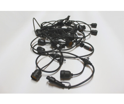 LED-2BLR-10M-20Е27-240V-Type-BL Гирлянда Белт-лайт IP65 10м, черные провод/20 патронов Е27. Neo-Neon