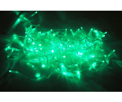 LED-PLS-100-10M-24V-LG/C-W/O, светло-зеленый/прозр.пров соед (без сил.шнура) С КОЛПАЧКОМ 