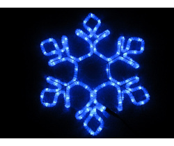 LED-XM(FR)-2D-CK012-B-24 Снежинка синяя 60.5х52см