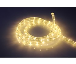 LED-DL-2W-100M-1M-12V-WW Светодиодная гирлянда дюралайт фиксинг, белый теплый, 12V, D13мм, 36LED/мет