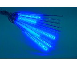 Сосульки Трубки D12mm, 10шт 0,5М Синяя LED-PLM-SNOW-540SMD-0.5*4.5M-10-12V-B  не соединяемая