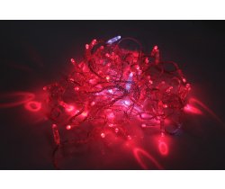 LED-PLS-100-10M-240V-R/C-F(W)-W/O,Красная/белый флэш на прозр. пр., соед.(без шнура) С КОЛПАЧКОМ