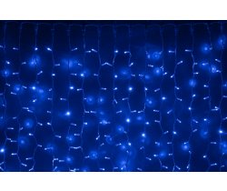 LED- PLRS-5720-240V-2*6М-B/WH  синие светодиоды/белый каучуковый провод. Занавес 2*6м. Neo-Neon