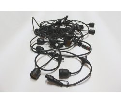 LED-2BLR-10M-20Е27-240V-Type-BL Гирлянда Белт-лайт IP65 10м, черные провод/20 патронов Е27. Neo-Neon