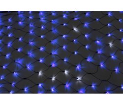LED-SNL-540-2*4M-240V-B/BL-F(CW)  Гирлянда Сеть 2*4м. синие LED/Flash CW/черный провод, соединяемая