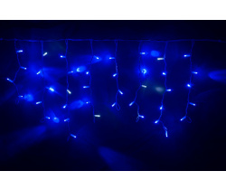 LED-RPLR-160-4.8M-240V-B/WH-F(CW) W/O синие LED/Flash CW/провод белый каучук. Уличная LED гирлянда б