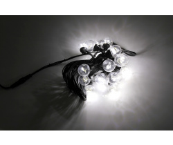 LED-2BLR-2835-50CM-10M-240V-W/BL Гирлянда Белт-лайт 10м, IP65, 20 белых ламп/черный провод. Neo-Neon