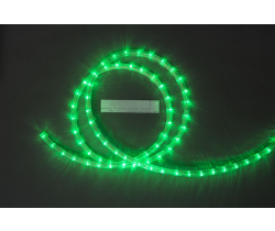 LED-DL-3W-100M-2M-240V-G Светодиодная гирлянда дюралайт чейзинг, зеленый, D13мм, 36LED/метр,  IP65, 