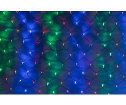 LED-SNL-C-432-2*3M-240V-MULTY/BL Гирлянда Сеть 2*3м, мульти LED/черный провод/контроллер соединяемая