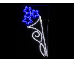 FLESI-LED-KN 003-240V-W/B (LED 3STAR PATTERN MOTIF) производство (РФ) 150х78см 