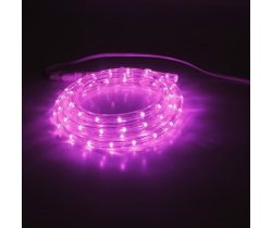 LED-DL-2W-100M-240V-2M-PK Светодиодный дюралайт фиксинг, розовый, 13мм, кратность 2м. Neo-Neon