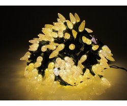 LED-PL-C6-4-G-220V-18-WW Светодиодная гирлянда 20м 220V белые теплые LED/насадка Ягодка 3,5х1,5см