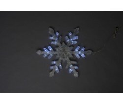 LED-XM(IC)-TR017-24V-W Снежинка Белая 58х58х2,5см с контроллером
