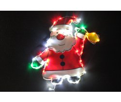 LED-XM(F)-PG036-24V Дед Мороз на подложке, 46*49 см