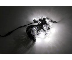 LED-2BLR-2835-50CM-10M-240V-W/BL Гирлянда Белт-лайт 10м, IP65, 20 белых ламп/черный провод. Neo-Neon