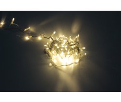 LED-PLS-100-10M-240V-WW/W-F-W/O, Бел.Т/бел.Т флэш на бел.пр., соед.(без силового шнура) С КОЛПАЧКОМ