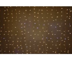 LED- PL-5720-240V-2*6M-WW/С-F(CW)  белые теплые светодиоды/прозрачный провод, FLASH белый холодный