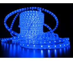 LED-XF-2W-100М-240V Светодиодный дюралайт фиксинг, синий, 11*18мм, 240V, кратность 2м. Flesi