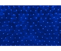 LED-XG-504-C-230V Световая Гирлянда Сеть 3*1м. синие LED/черный провод/контроллер. Flesi