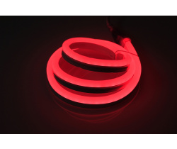 LN-220V-2835-120P-R  Световая гирлянда Гибкий неон LED NEON FLEX красный, 8х18мм. 