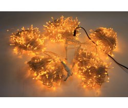 LED-PLS-200*5-20M*5-24V-Y/C-F(Y) Flash LED гирлянда Спайдер 5*20м 24V, желтые LED/прозрачный провод