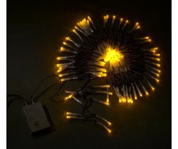 LED-XW-120-5M-C-240V LED гирлянда чейзинг с контроллером, 5м, 240V, 8Вт, желтые LED (120 DIP 5мм)
