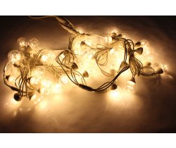 LED-2BLR-2835-20CM-10M-240V-WW/WH Гирлянда Белт-лайт 10м, IP65, 50 белых теплых ламп/белый провод