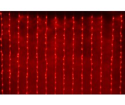 LED-XP-1344-230V RED Световой "умный" дождь с контроллером 2,4х3,6м, 250Вт, Красный, Flesi