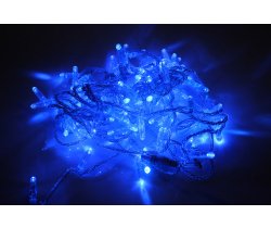 LED-PLS-100-10M-24V-B/C-W/O, синий/прозр. провод, соед. (без шнура) С КОЛПАЧКОМ (НОВЫЙ КОННЕКТОР)