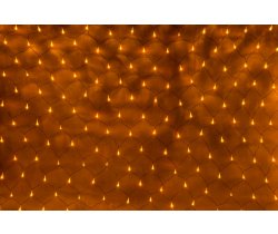 LED-XG-288-2*1.5M-230V Световая Гирлянда Сеть 2*1.5м, желтые LED/черный провод/контроллер. Flesi