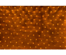 LED-XG-288-2*1.5M-230V Световая Гирлянда Сеть 2*1.5м, желтые LED/черный провод/контроллер. Flesi