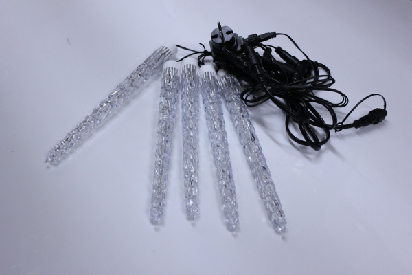 Сосульки Акрил 5шт. 0,3М Бел LED-PL-IC-SNOW-160L-5-12V-W фото 2