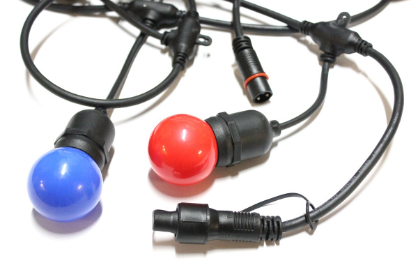 LED-2BLR-10M-20Е27-240V-Type-BL Гирлянда Белт-лайт IP65 10м, черные провод/20 патронов Е27. Neo-Neon фото 4